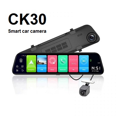 دوربین هوشمند آینه ای خودرو CK30 - قیمت خرید ردیاب و دوربین خودرو - ردیاب برتر