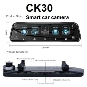 دوربین هوشمند آینه ای خودرو - ck30 smart car camera